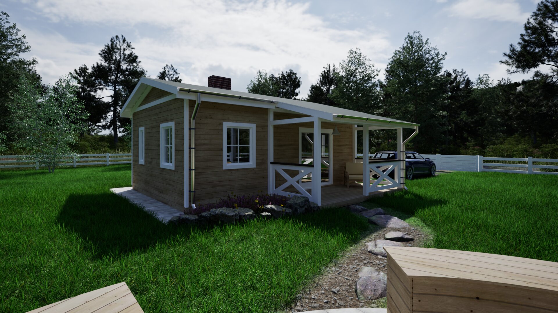 Model 35m² Comfort – widok z zewnątrz